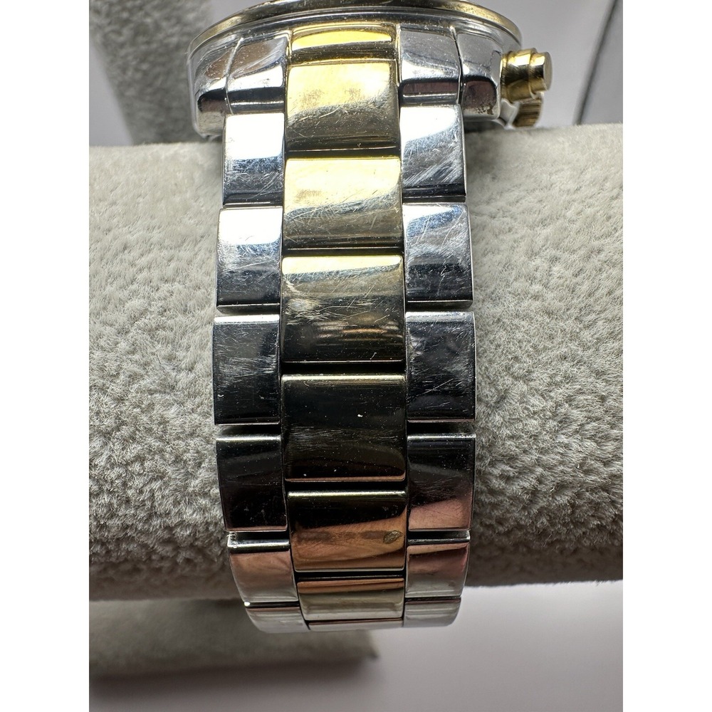 Michael Kors Ritz MK-6474 37mm 7" Two Tone Stainless Steel Chronograph Watch Q - Picture 4 of 10